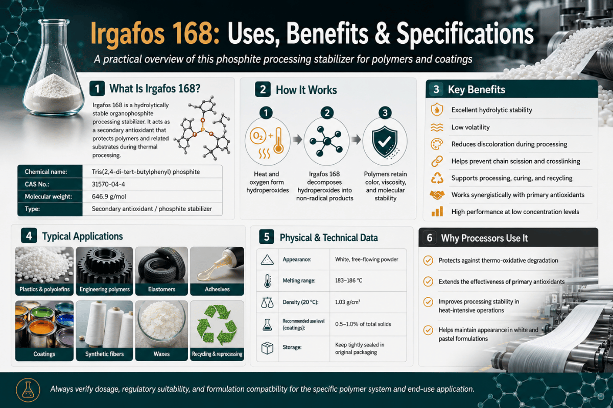 [REFRESH] Irgafos 168: Uses, Benefits & Specifications
