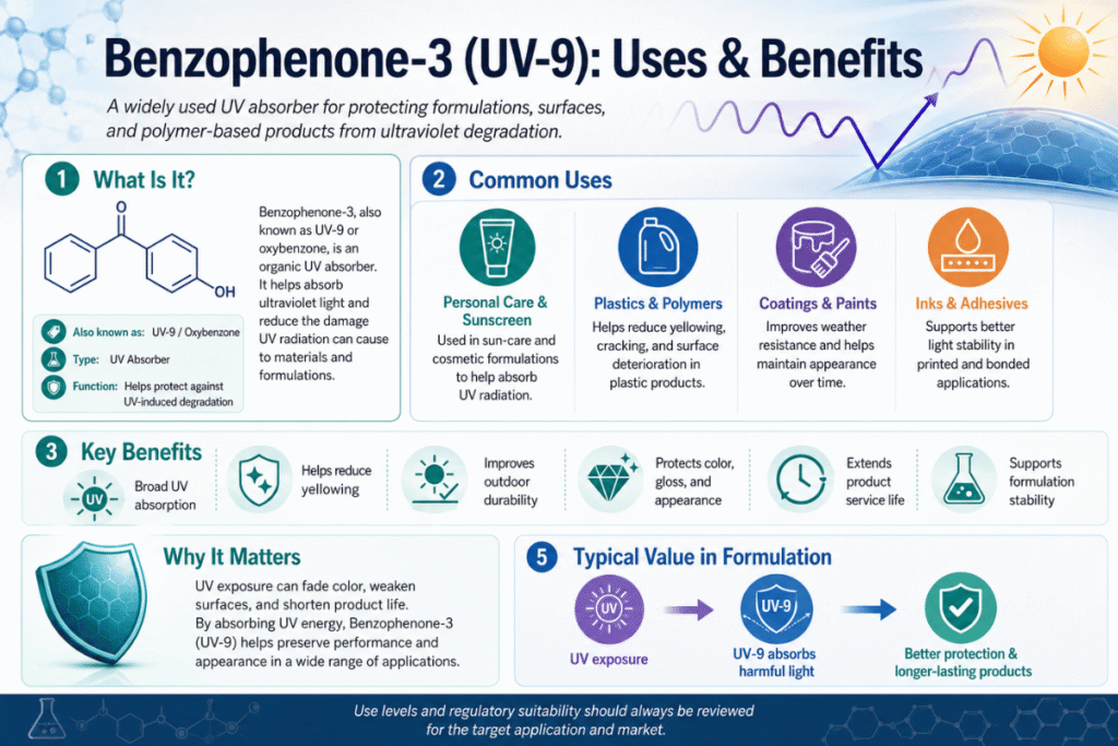 [REFRESH] Benzophenone-3 (UV-9): Uses & Benefits